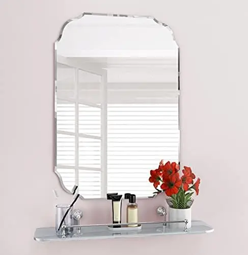 

Backed Mirrored Glass Panel Best for Vanity, Bedroom, or Bathroom (18"x 24"), Sliver