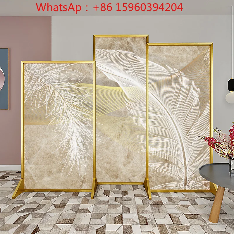 Европейская легкая роскошная перегородка из алюминиевого сплава для гостиной