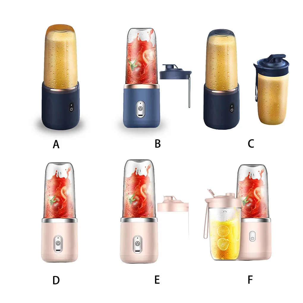 

400ML Portable Juicer Cup Juicer Fruit Juice Cup Automatic Small Electric Juicer Smoothie Blender Cup Food Processor Ice Crusher
