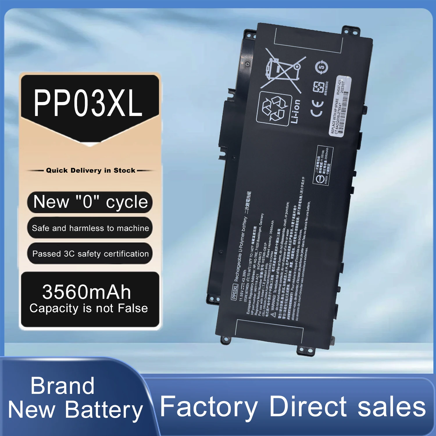 PV03XL PP03XL Аккумулятор для ноутбука HP Pavilion x360 13-BB 13-BB0000 14-DV 14-DW 14-DW00015-EH L83388-421 HSTNN-DB9X