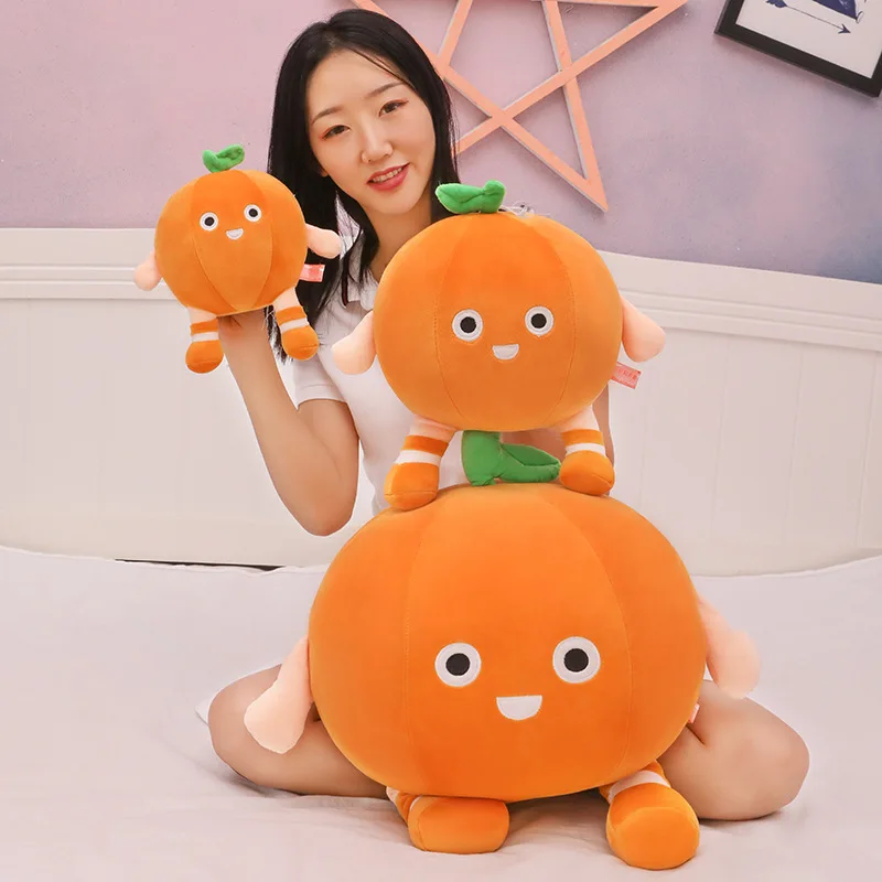 

Zqswkl 40/50/65cm Simulation Orange Plush Toy Creative Fruit Heart Wishful Doll Pillows Hugs For Children Birthday Gift