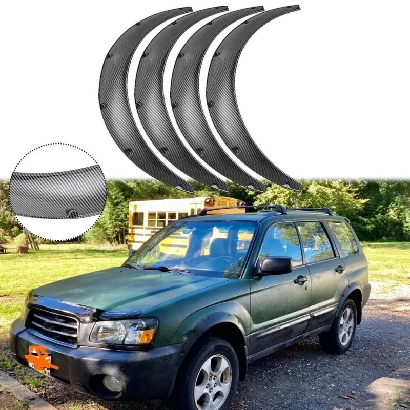 

Carbon Fiber 4.5"; Fender Flares Wheel Arches Extra Wide Kit For Subaru Forester