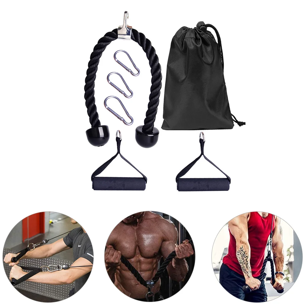 

1 Set of Heavy Duty Fitness Rope Fitness Gym Bodybuilding Cable Pulling Rope