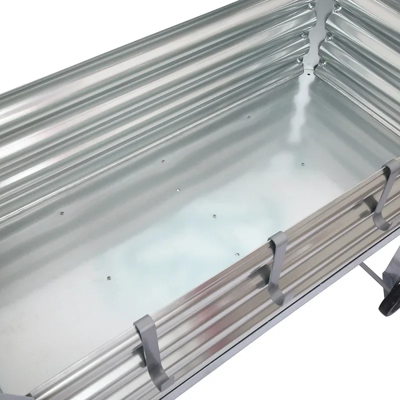 Черный цвет приподнятые кровати открытый двор патио кашпо садовая кровать из