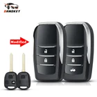 Чехол для автомобильного ключа Dandkey с 3 кнопками для Toyota Celica Avensis RAV4 Prado Camry TOY47