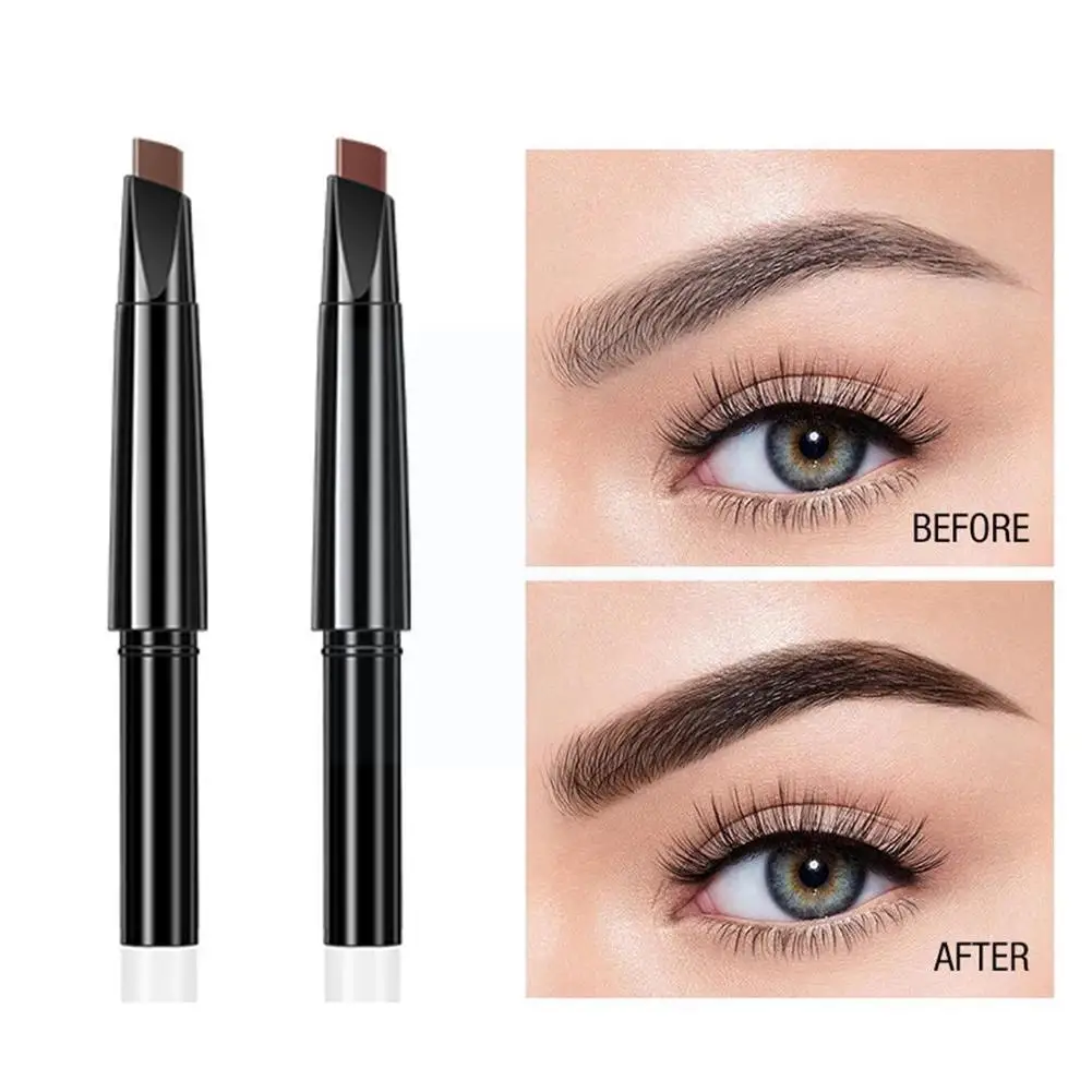 

5 Color Double Ended Eyebrow Pencil Waterproof Automatic Black/Brown Pencil Non-Fading Eyebrow Pencil Eyebrow Rotating U2V3