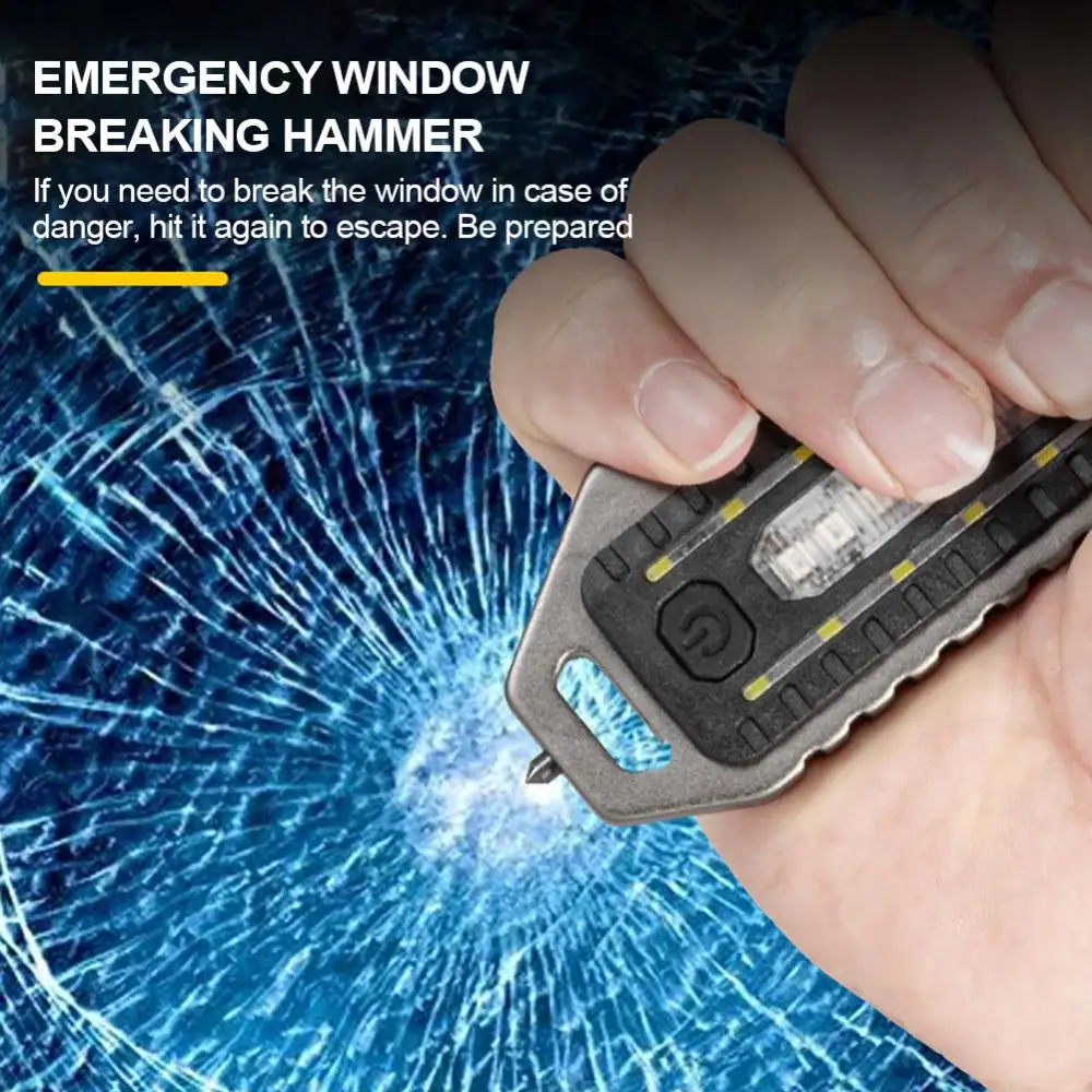 

Mini Flashlight Rechargeable Glare COB Keychain Light USB Charging Emergency Lamps LED Work Light Portable Outdoor Camping Light