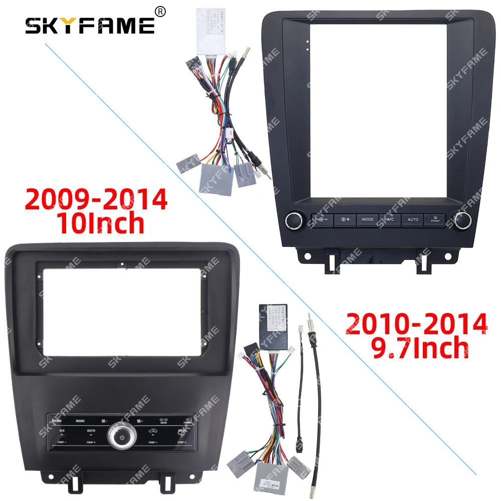 

SKYFAME Car Frame Fascia Adapter Android Radio Dash Fitting Panel Kit For Ford Mustang