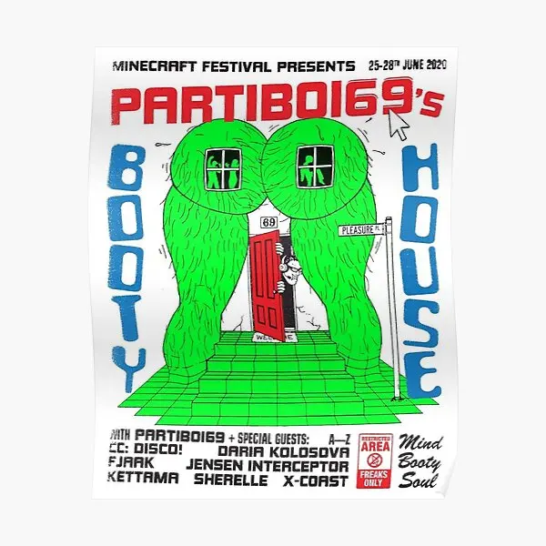 Постер для мероприятий Partiboi69, картина для комнаты, искусство, роспись, домашний декор, картина на стену, смешные винтажные современные украшения, принт без рамки