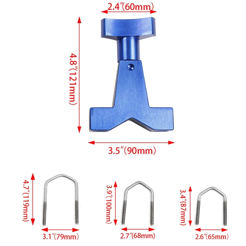 Tube Adjustable Jack Mount Bracket for High-Lift 1-2.5 Inch Fixed |