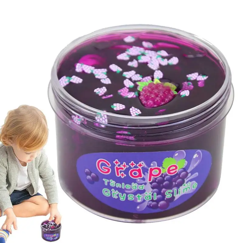 

Clear Crystal Putty Soft Jelly Clay Non-Sticky Premade For Girls Boys Crunchy Bubble DIY Cotton Mud Stretchy Kids Toys Art Craft