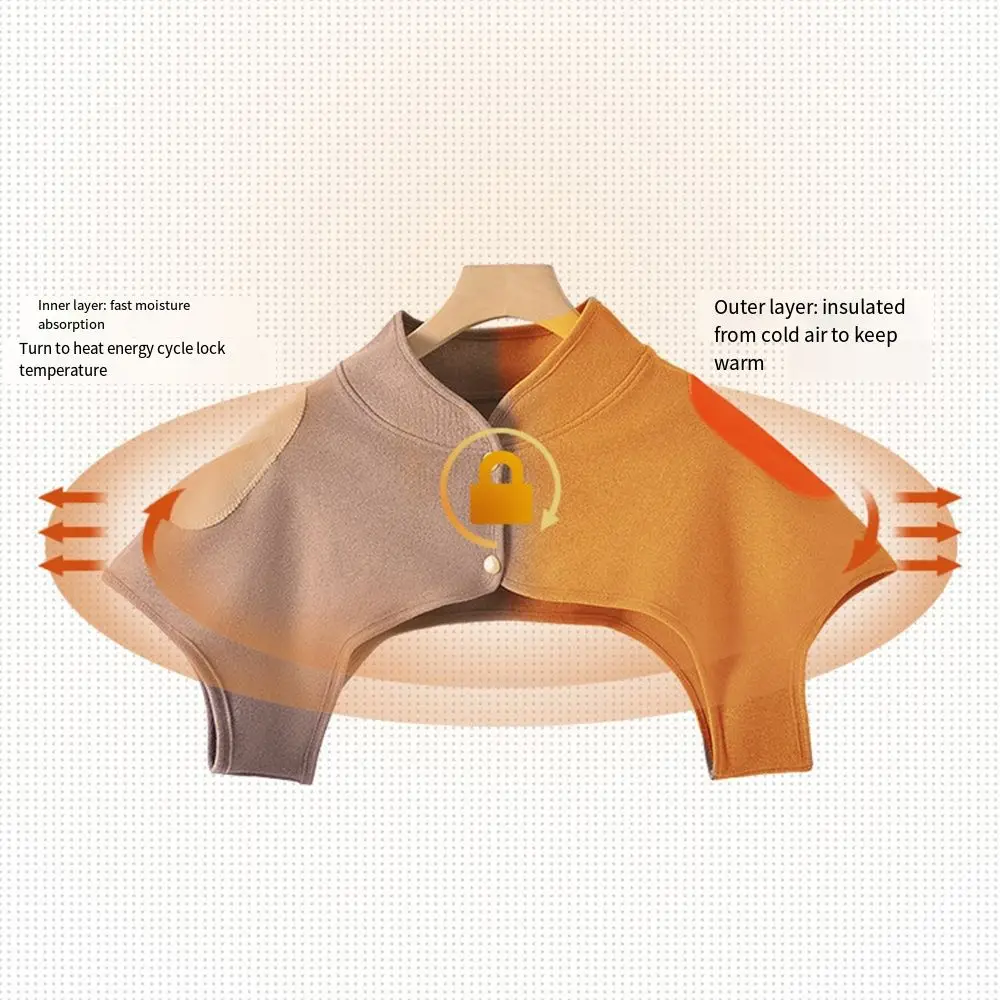 Дышащая теплая наплечная накладка плюшевая сохраняющая тепло защита спины