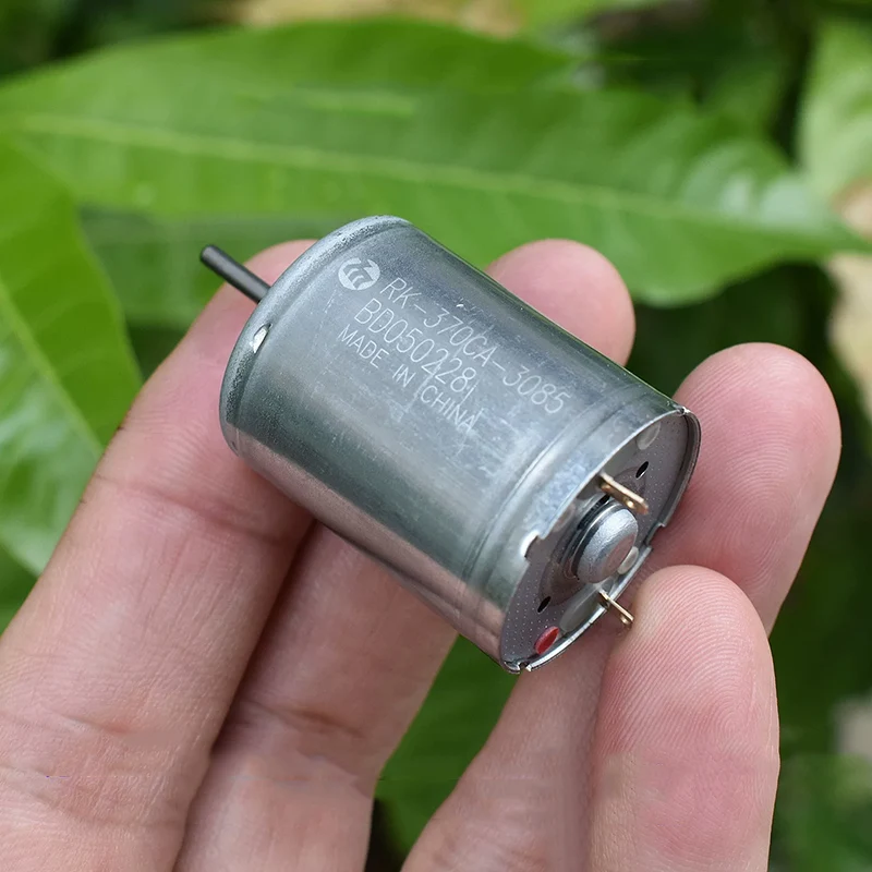 Фото Мотор Mabuchi RK-370CA-3085 Mini 370 с угольными щетками, DC 5V 6V, 12300 об/мин, микроэлектродвигатель диаметром 24 мм для DIY, хобби, игрушек и моделей №5