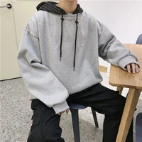 mens hoodie pullover hooded splicing contrast hat sweater spring streetwear tidal current surprise price 2022 recommend