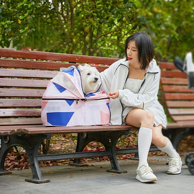 Легкая Складная коляска для кошек и собак