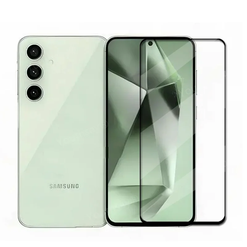 Стекло 6 в 1 для Samsung Galaxy S24 FE полное покрытие закаленное стекло защитная пленка