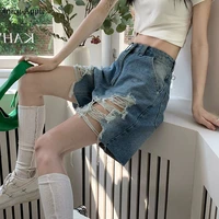 juicy apple casual cool summer pocket tassel hole ripped short jeans women shorts for girl fashion sexy ladies short hole jeans
