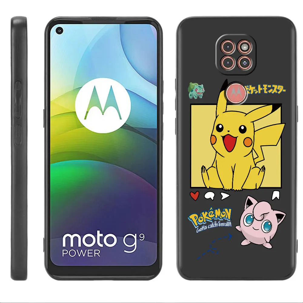 Милый чехол для телефона в виде покемона Motorola Edge 20 Pro G51 5G 30 Neo G22 One Fusion G31 G9 Power Cover