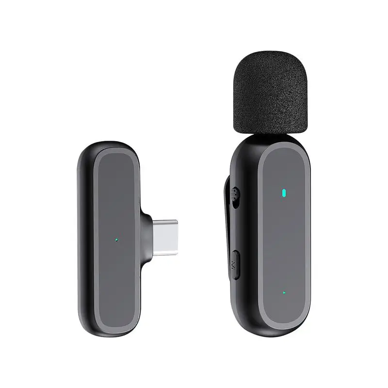 

Lavalier Microphone Speaker Lapel Mic Wireless Lavalier Microphone Wireless System Rechargeable Clip-on Mini Mic Portable For