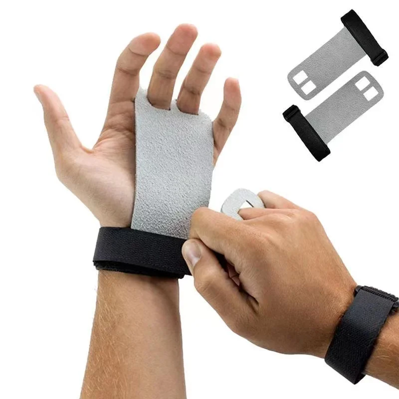 

1 pair Grips crossfit gymnastics hand grip guard palm protectors glove Pull up glove Barbell grip Weight Lifting Glove 3 color