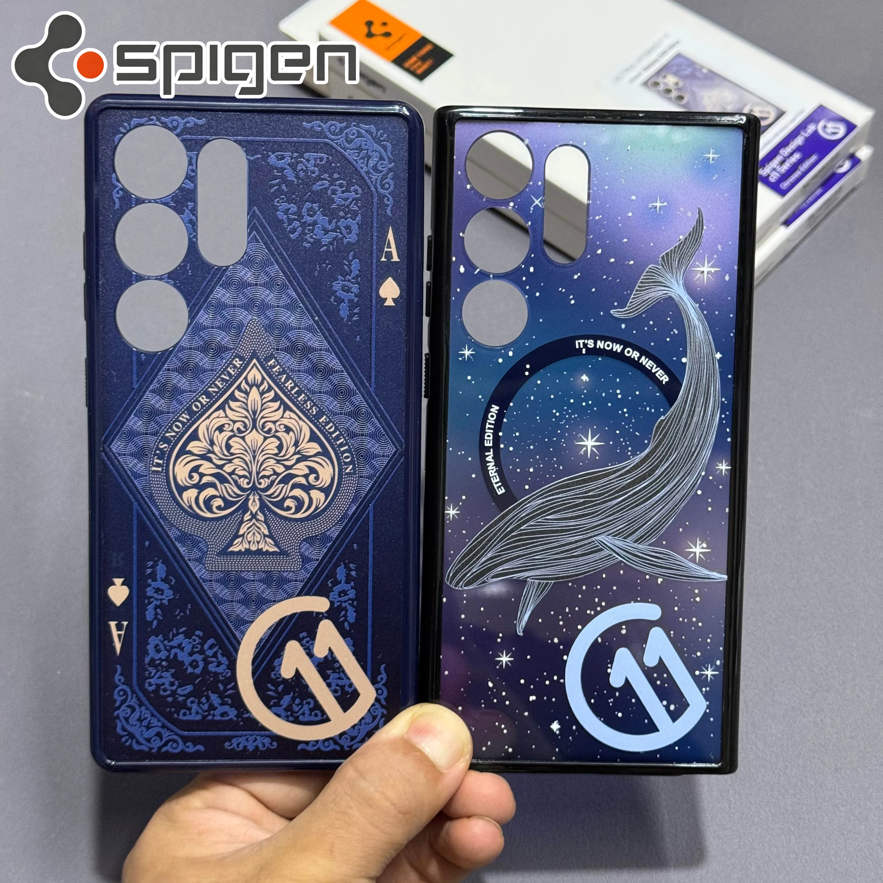 Фото Оригинальный чехол Spigen серии C11 для Samsung Galaxy S25 Ultra S24 S23 S22 с MagFit, полноразмерный TPU-чехол Stars №2