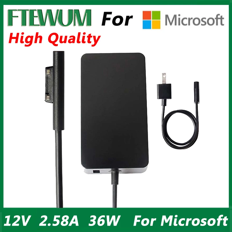 

High Quality Brand New 12V 2.58A 36W AC Adapter For Microsoft Surface Pro4 Pro3 Laptop Notebook Charger Adapter Power Supply