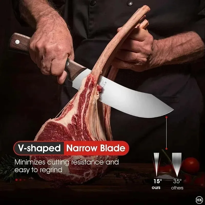 PLYS Супер Острый Изогнутый Нож Для Костей - Портативный Устриц/оливкового Цвета Из