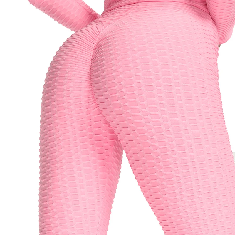 Women High Waist Bubble Butt Leggings Push Up Fitness Legging   Pants Sportswear Jeggings Women Quick-drying Elastic Leggings