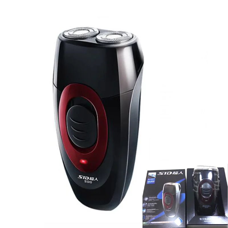 

SID SS200 Portable 2 Floating Head Rotary Shaver AC Power Rechargeable Electric Shaver For Men Beard Trimmer Razor Shaving