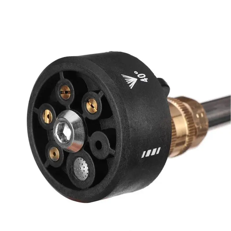 

6 в 1 Универсальная насадка для мойки автомобиля многофункциональная черная пистолет для очистки высокого давления воды беспроводные Запчасти для мойки