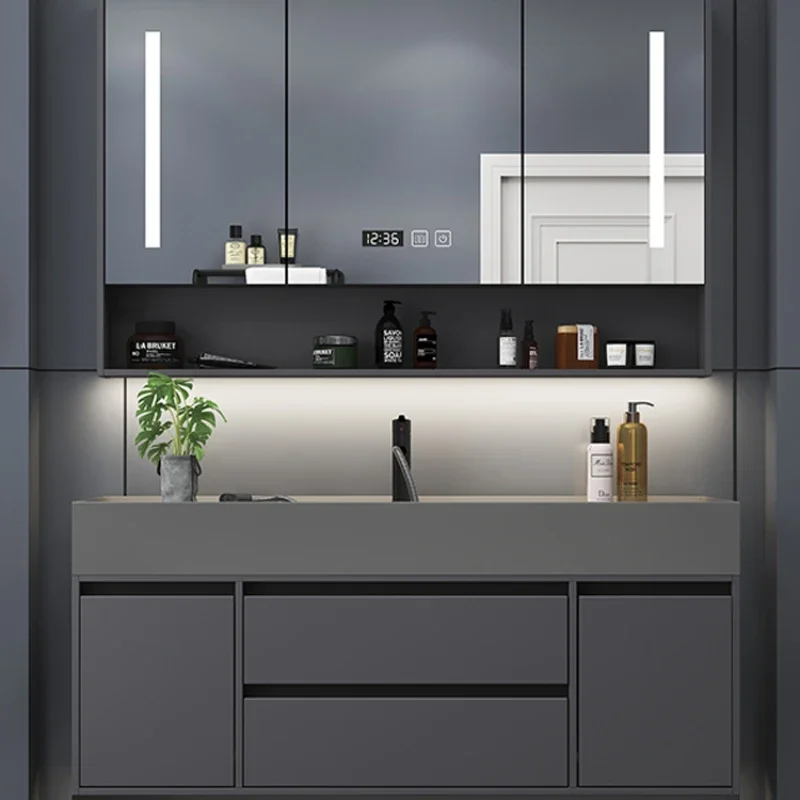 Мебель Роскошные многофункциональные домашние шкафы для хранения в ванной