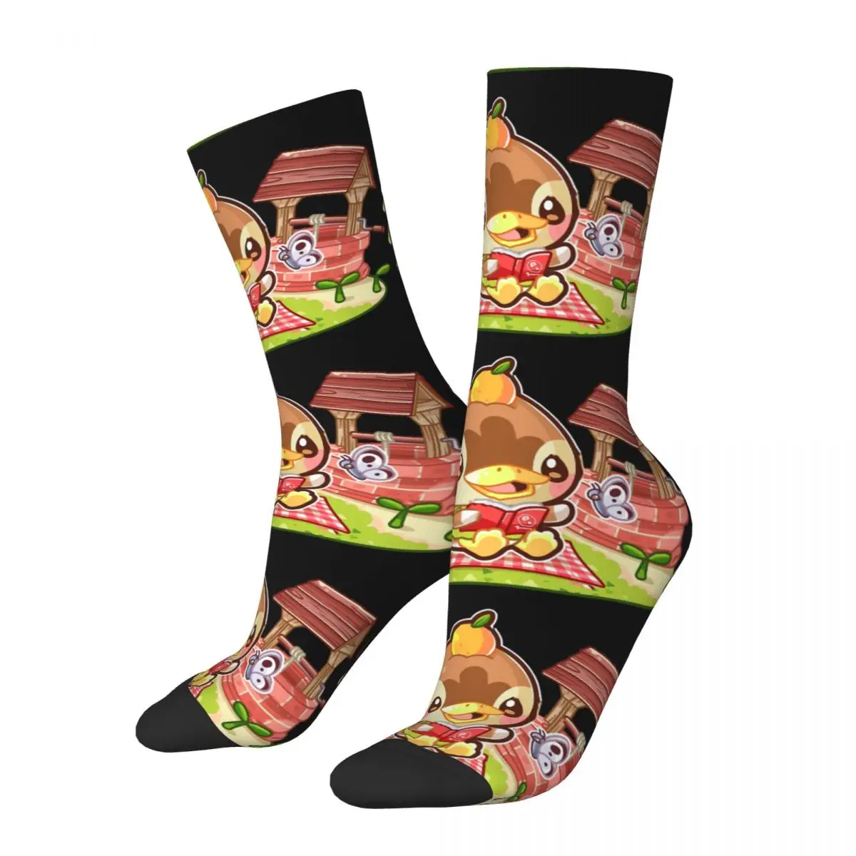 

Hip Hop Vintage Molly Crazy Men's compression Socks Unisex Animal Crossing New Horizons Harajuku Pattern Printed Crew Sock