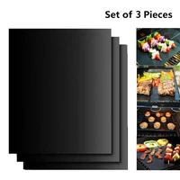 3pcs reusable bbq grill mat portable outdoor picnic cooking non stick grill mat barbecue oven tool pad baking sheet hot selling