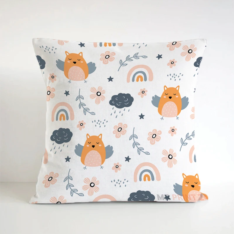 

Animal Pillows Square Cushion Cover 45*45 Gift Pillowcases Short Plush Double-Sided Pillow Covers Decorative Cushions Pillowcase