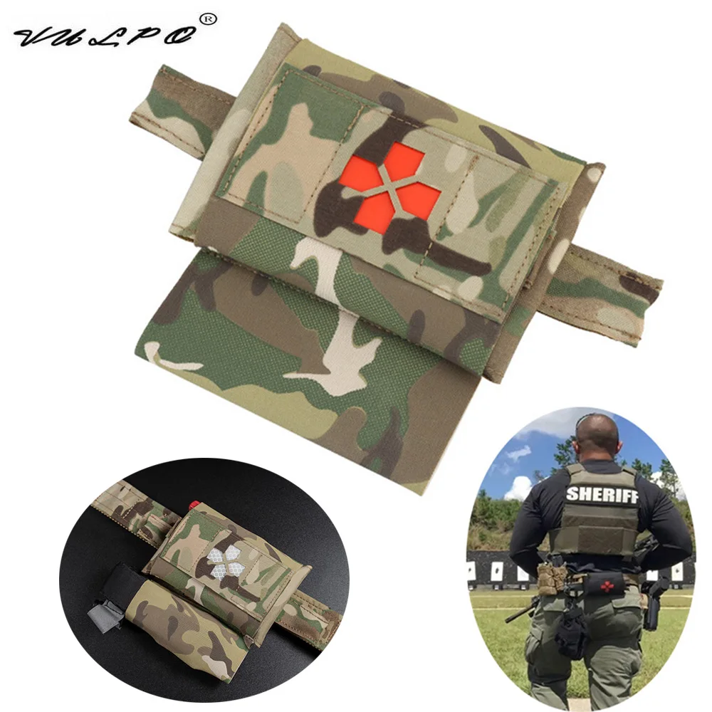 

VULPO Medical Pouch IFAK Pouch Tactical Military First Aid Kits Bag Molle Pouch Survival Kit Hunting Bag With Tourniquet Holder