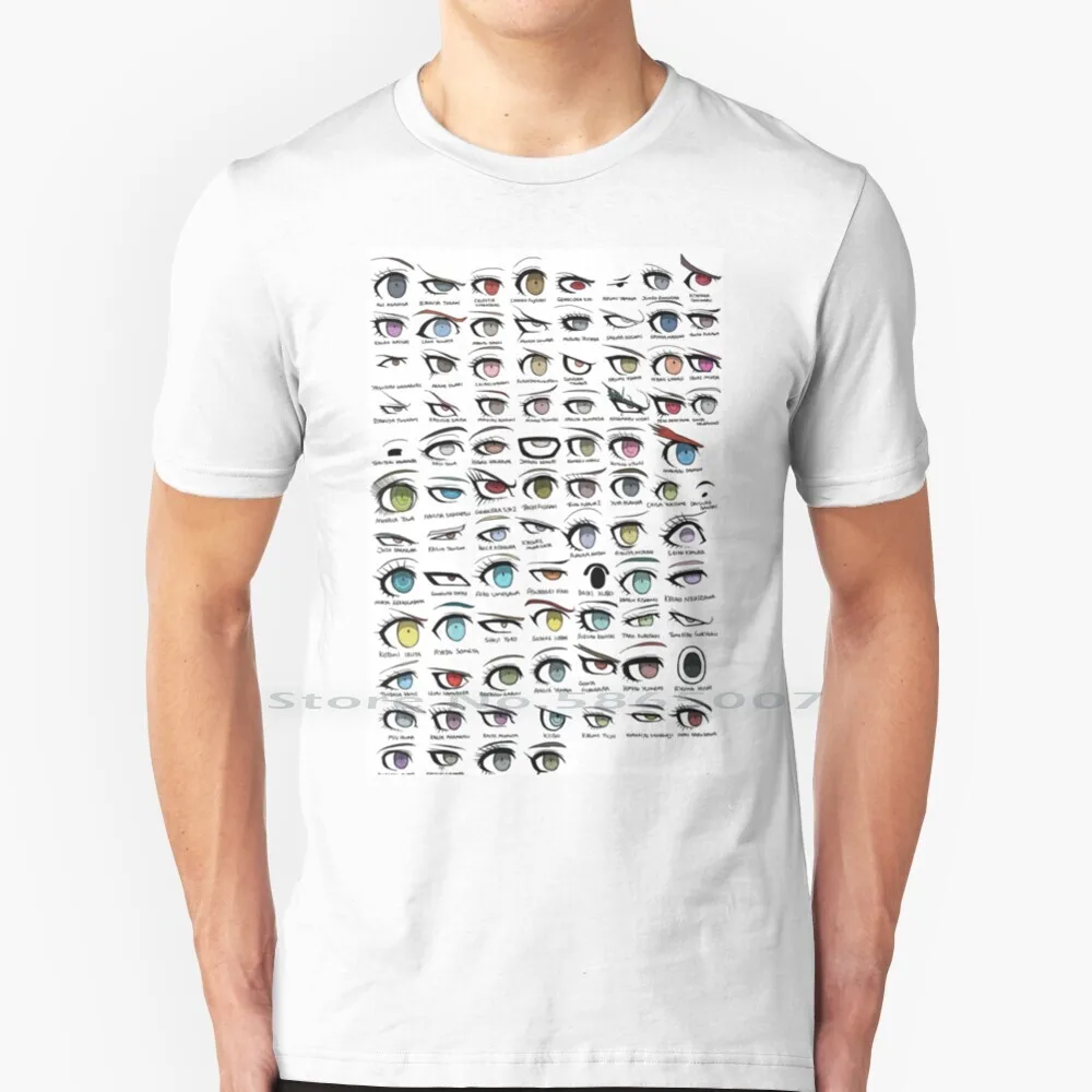 Футболка глаза данганронпа из 100% хлопка Супер 2 Другой эпизод 3 V3 большой размер 6xl