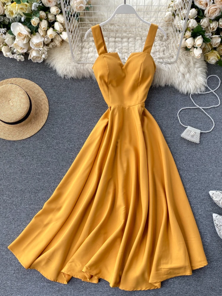 

Платье женское длинное на шнуровке, Однотонная рубашка с завышенной талией, Элегантная удобная одежда для дня рождения, на лето