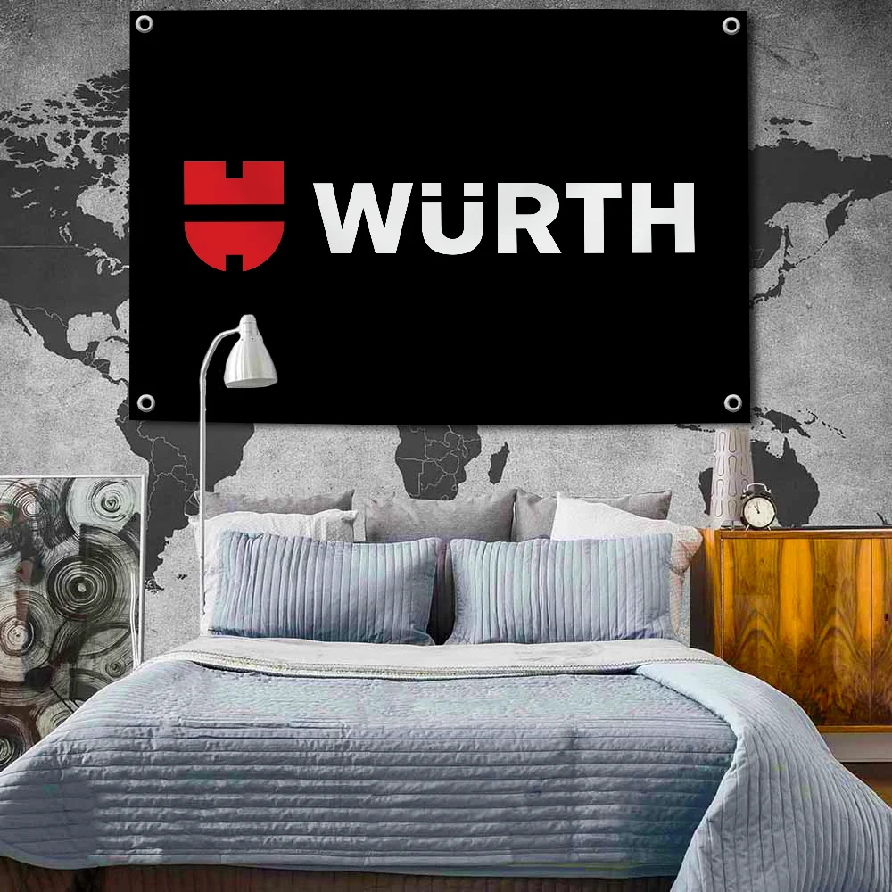 Настенный Гаражный Баннер A-wurth 2x3 Фута 3x5 Футов Флаги 90x150 См Гобелен Для Штор На