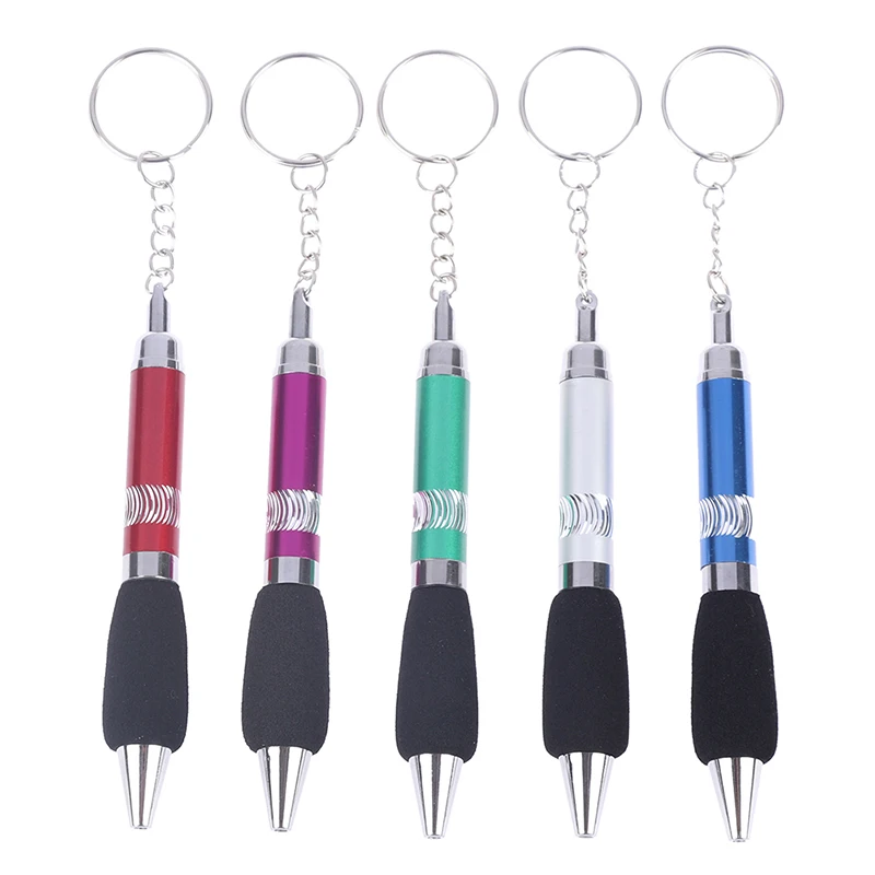 

1pcs Keychain Pen With Clip Chain Keyring Lanyard Pen School Office Supplies School Supplies Office Accessories Keyring Lanyard