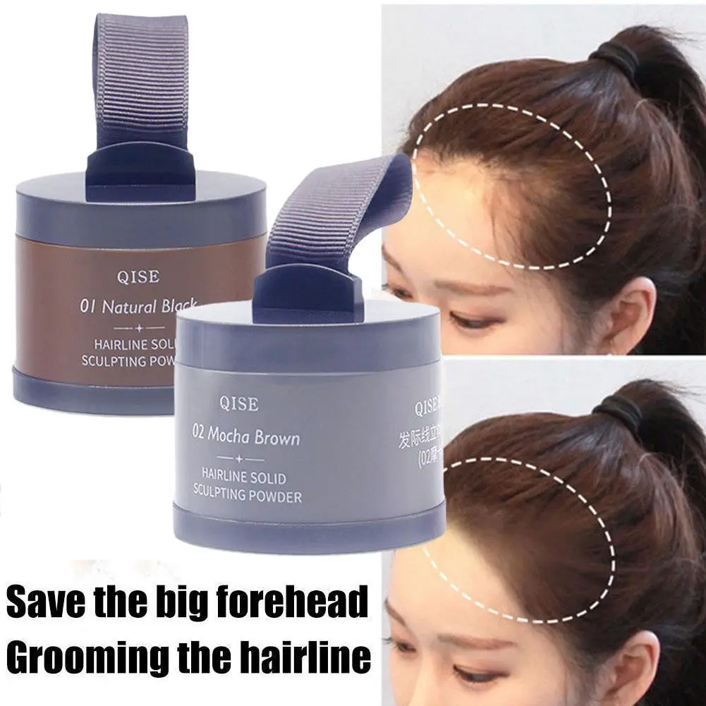 1PC Hairline Repair Filling Powder With Puff Sevich Fluffy Shadow Pang Line Powder Powder Hair Forehead Thin Concealer Make G1W4