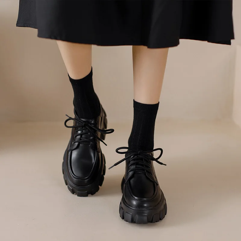 

Туфли-лодочки женские из лакированной кожи, милые Дерби в японском стиле, туфли Лолиты на платформе и массивном каблуке, туфли Мэри Джейн