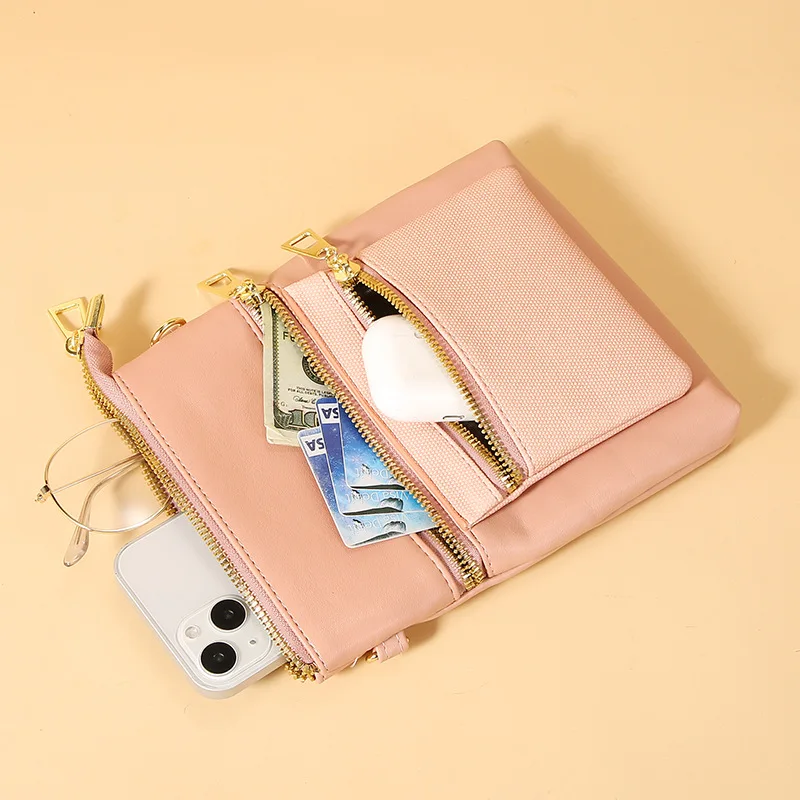 New Shoulder Bag Designer Handbags For Ladies Solid Color Crossbody Bags For Women Fashion Female Small Flap Leather Phone Bag