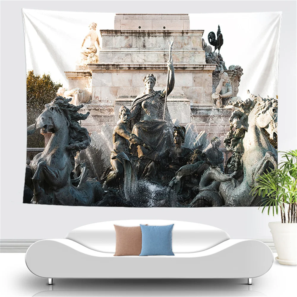 Scenic Spots and Historical Sites Tapestry Fashion Home Garden Decoration Background Cloth |