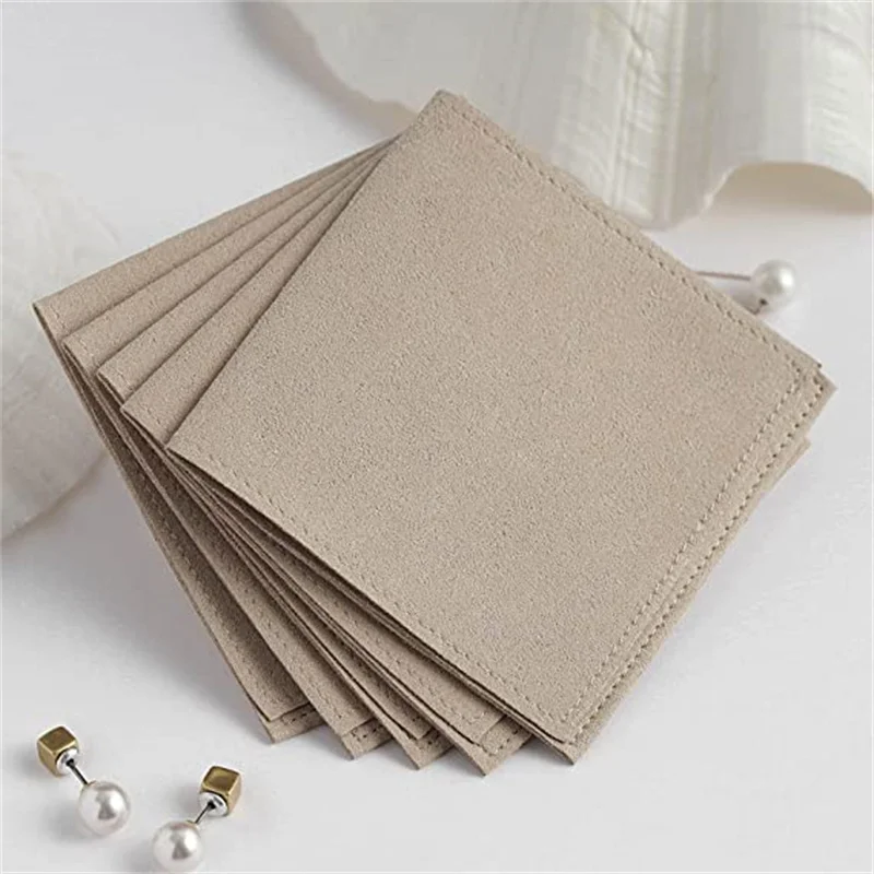 

SheepSew Jewelry Packaging Pouch 20pcs 8x8cm Luxury Microfiber Jewelry Bags Envelope Style Gift for Necklace Rings Earrings