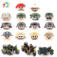 kids toys 48pcslot ww2 military motobike figures building blocks france soviet us uk china soldiers bricks toys for kids gifts