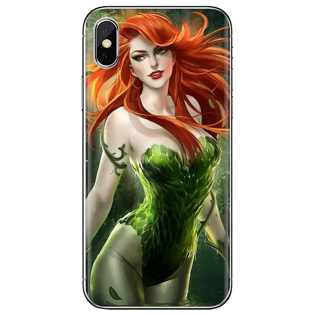 Ядовитый плющ Бэтмен супергерой для iPhone 10 11 12 13 Mini Pro 4S SE 5C 6 6S 7 8 X XR XS Plus Max 2020 мягкий