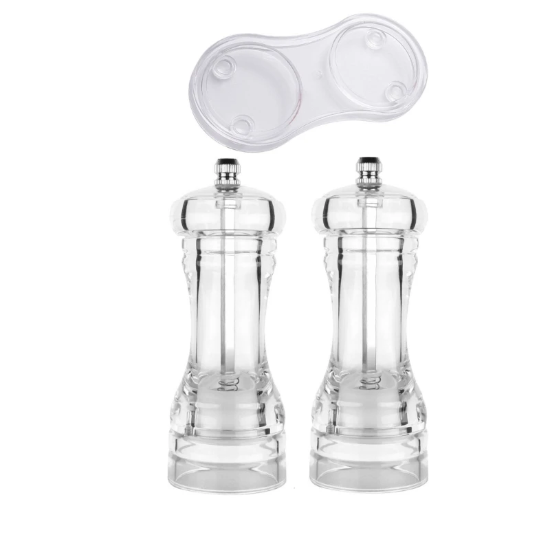 Акриловая прозрачная мельница для измельчения морской соли ручная черного перца