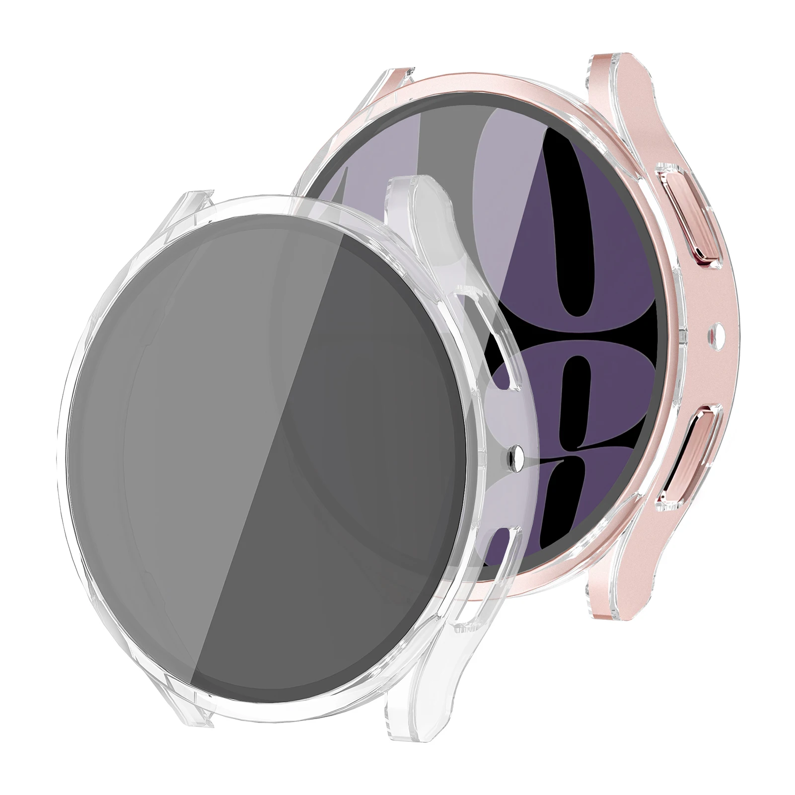 Закаленное стекло + защитный чехол для Samsung Galaxy Watch 7 44 мм 40 противоударный ПК 6