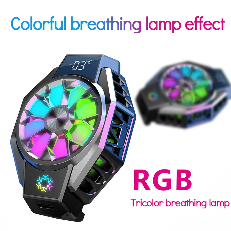 

Semiconductor Cooling Fans Fast Cooling Back Clip Aluminum Silent Mobile Phone Radiator Phone Accessories Game Cooler Portable