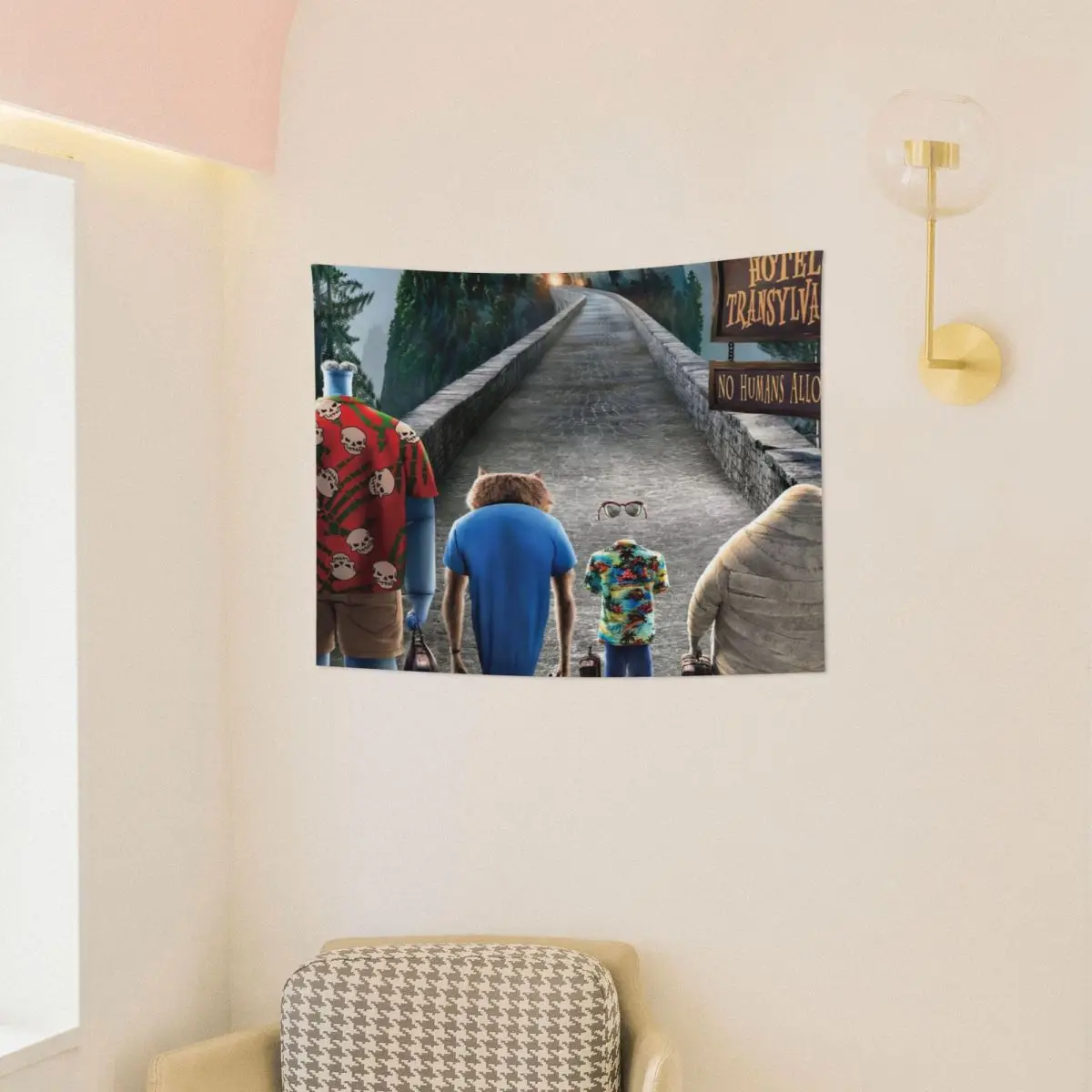 Гобелен для отеля Transylvania декор комнаты эстетические гобелены с мемами домашние
